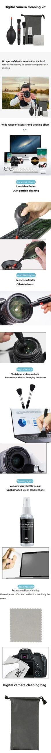 Lens Cleaning Set Laptop Lens Cloth Screen Cleaner Keyboard Air Blowing Suitable Slr Digital Mirrorless Cleaning Kit XJQJYP01 Lens Cleaning Set Laptop Lens Cloth Screen Cleaner Keyboard Air Blowing Suitable Slr Digital Mirrorless Cleaning Kit XJQJYP01