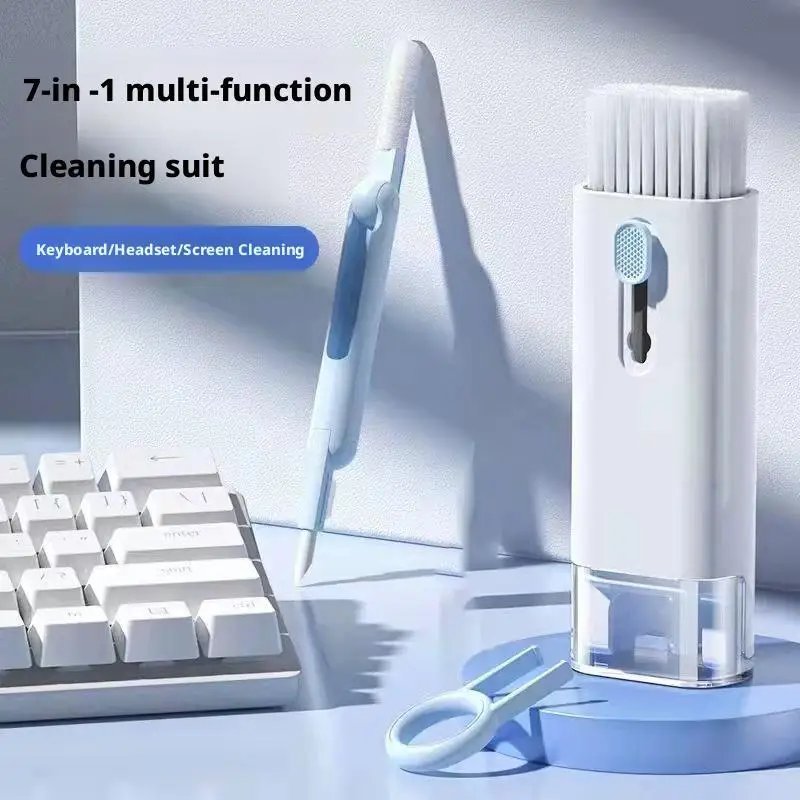 7 in 1 Keyboard Cleaning Kit with Screen Cleaner and Dust Removal Tool for Phone Tablet AirPods