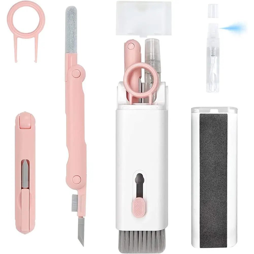 7 in 1 Keyboard Cleaning Kit with Screen Cleaner and Dust Removal Tool for Phone Tablet AirPods