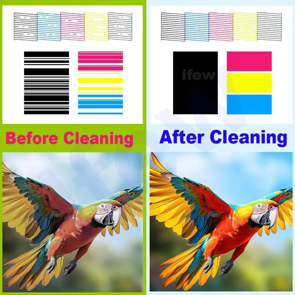 100ML Inkjet Printer Head Cleaning Kit Compatible With Epson Hp Brother Canon Nozzle & Printhead Cleaner For Printers Head Clean