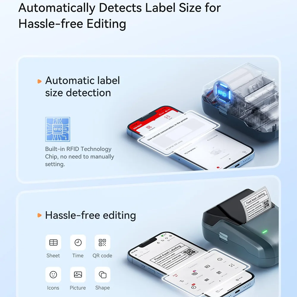 NIIMBOT B1 Portable Thermal Printer With Tapes 2 Inch Adhesive Label Printer Mini Bluetooth Sticker Maker Support Smartphones PC NIIMBOT B1 Portable Thermal Printer With Tapes 2 Inch Adhesive Label Printer Mini Bluetooth Sticker Maker Support Smartphones PC