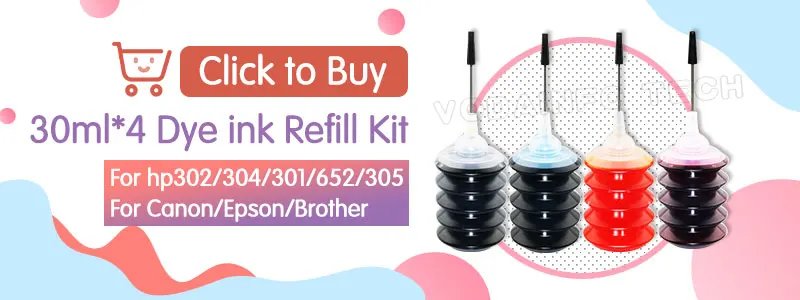Royek 302X Ink Cartridge Remanufactured For HP 302 HP302 XL Deskjet 2130 1110 1111 1112 2131 3630 Officejet 4510 4520 3830 302XL