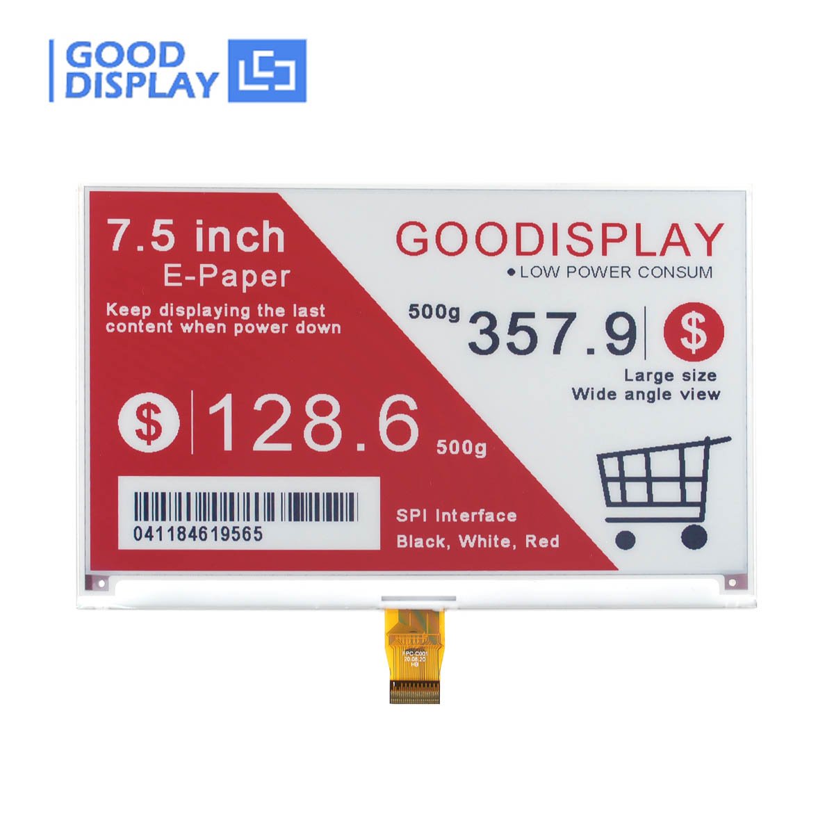 GooDisplay Raspberry Pi E-Ink Screen Manufacturer 7.5 E Paper Display with touch screen, GDEY075T7-T01 GooDisplay Raspberry Pi E-Ink Screen Manufacturer 7.5 E Paper Display with touch screen, GDEY075T7-T01