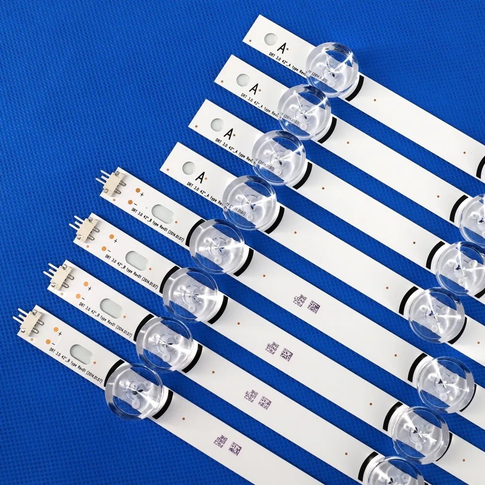 8pcs LED Backlight Strip For  42LB 42LF Innotek DRT3.0 DRT 3.0 42 A B 42LB5800 6916L-1710A 1709A 6916L-1956A 1957A 1710B 1709B