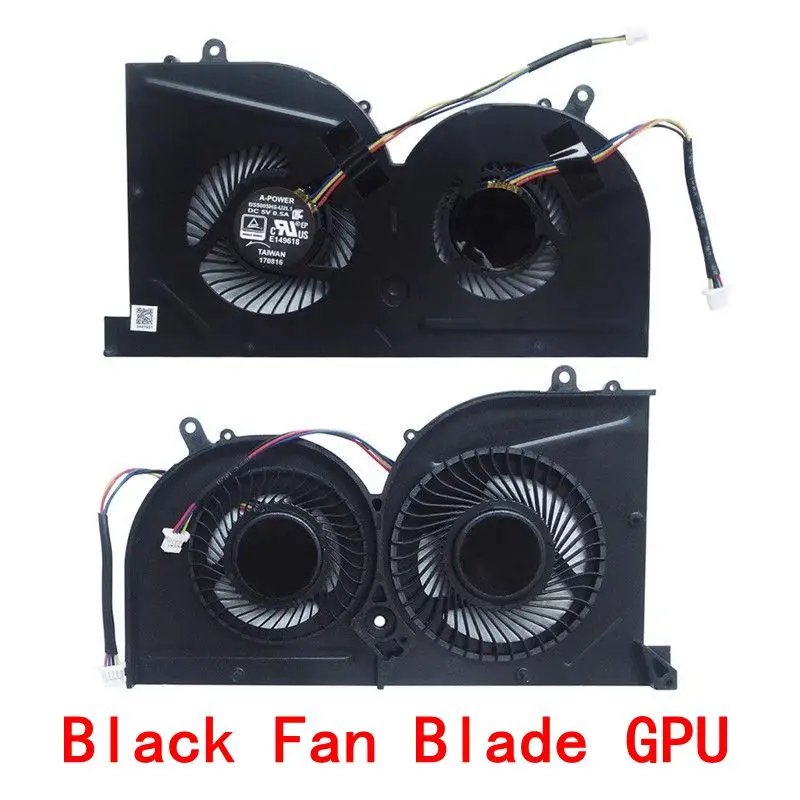 New Laptop CPU GPU Cooling Fan For MSI GS63VR GS63 GS73 GS73VR GS62 MS-16K2 MS-16K3 MS-16K4 MS-16K5 MS-17B1 MS-17B2