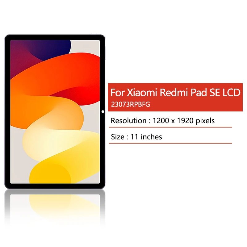 11.0 Inch For Xiaomi Redmi Pad SE 23073RPBFG LCD Display Touch Screen Digitizer Assembly For Redmi PAD 2 2nd Gen Display