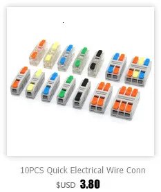 1/5/10 PCS 1 in Multiple Out Fast Electrical Connectors Universal Compact Splitter Wiring Cable Connector Push-in Terminal Block