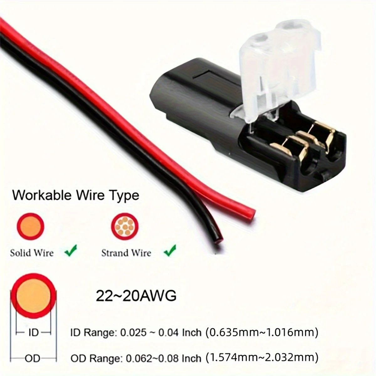 1/2/3 Pin Waterproof Automotive Electrical Connector Sealed Dustproof Wire Terminal Strip for Car Wiring Cable Connection