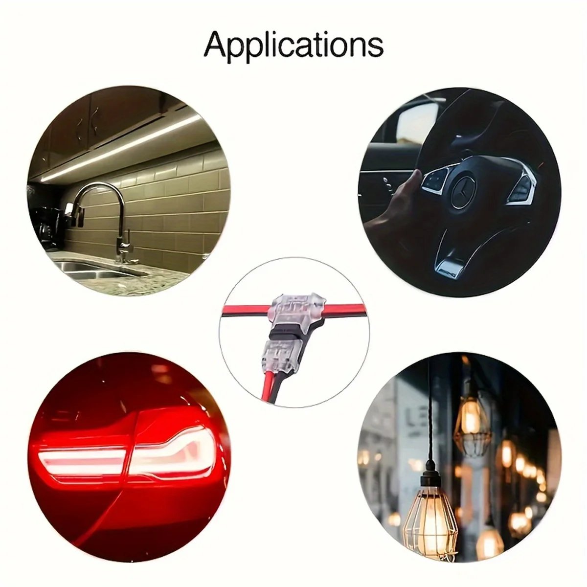 1/2/3 Pin Waterproof Automotive Electrical Connector Sealed Dustproof Wire Terminal Strip for Car Wiring Cable Connection