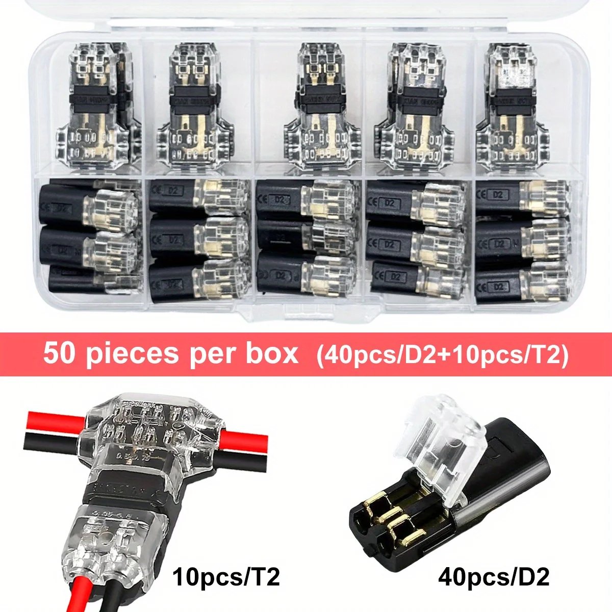 1/2/3 Pin Waterproof Automotive Electrical Connector Sealed Dustproof Wire Terminal Strip for Car Wiring Cable Connection