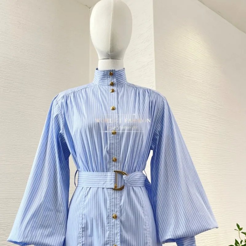 Blue Floral Print Sleeveless Cascading Backless Cross Back Midi Dress 2025 High Quality Attractive