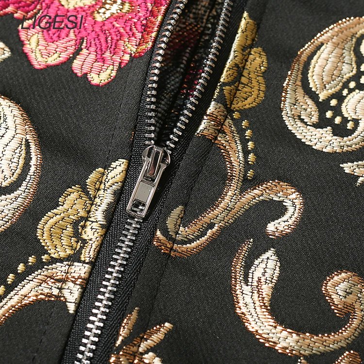 Embroidered floral black women blouse shirt Puff sleeve elegant party blouses tops Sexy bustier corset crop top