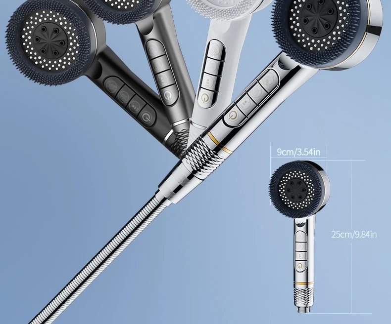 1pc Filtered Supercharged Shower Head Four-speed Adjustment With Water Seal Multi-functional Home Shower Bathroom Accessories 1pc Filtered Supercharged Shower Head Four-speed Adjustment With Water Seal Multi-functional Home Shower Bathroom Accessories