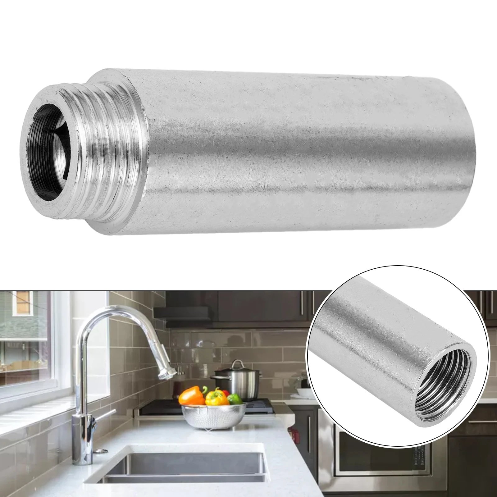 10-60mm Shower Head Extension Shower Head Extender Water Outlet- Lowers Existing Shower Pipe Extension For Bathroom Shower Exten