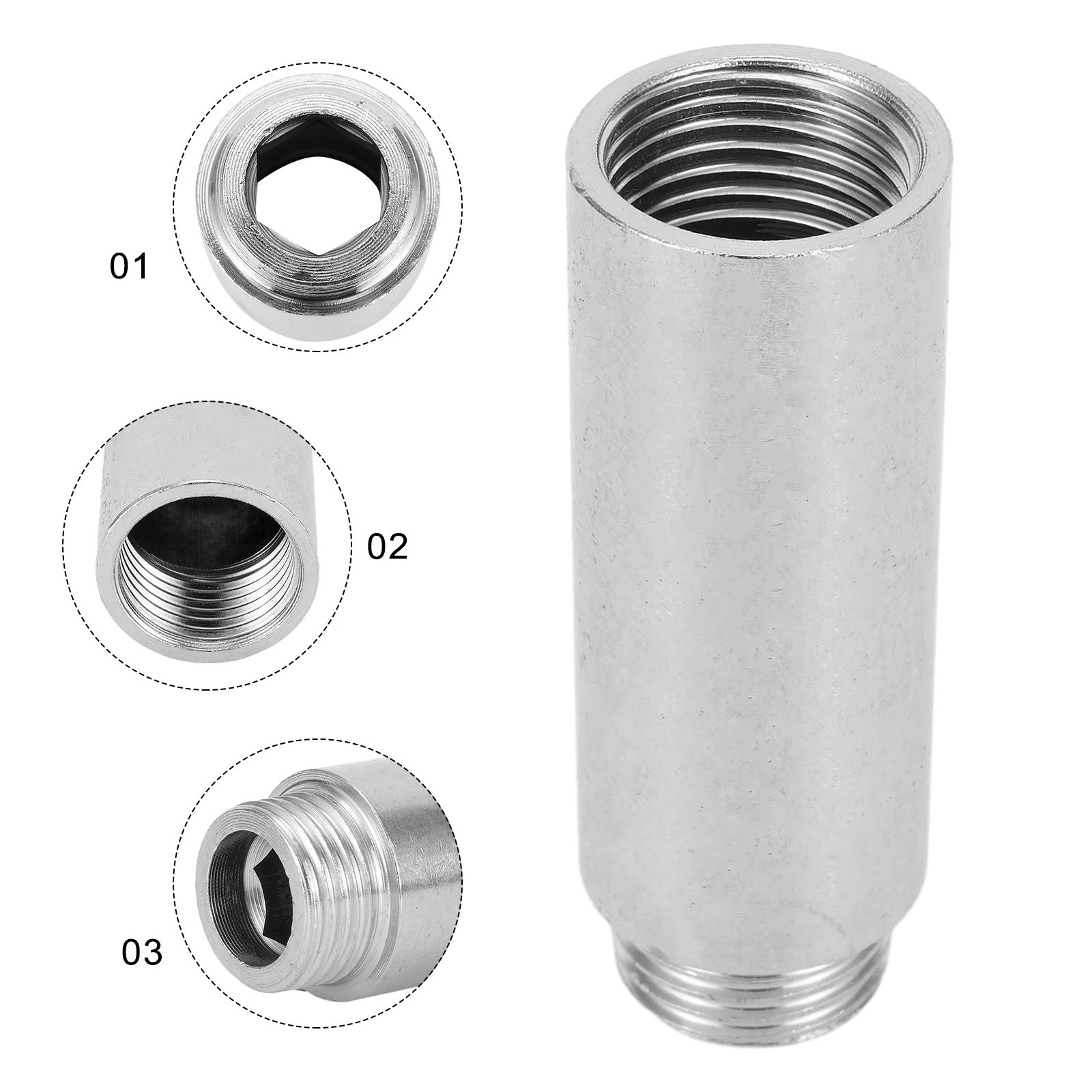 10-60mm Shower Head Extension Shower Head Extender Water Outlet- Lowers Existing Shower Pipe Extension For Bathroom Shower Exten