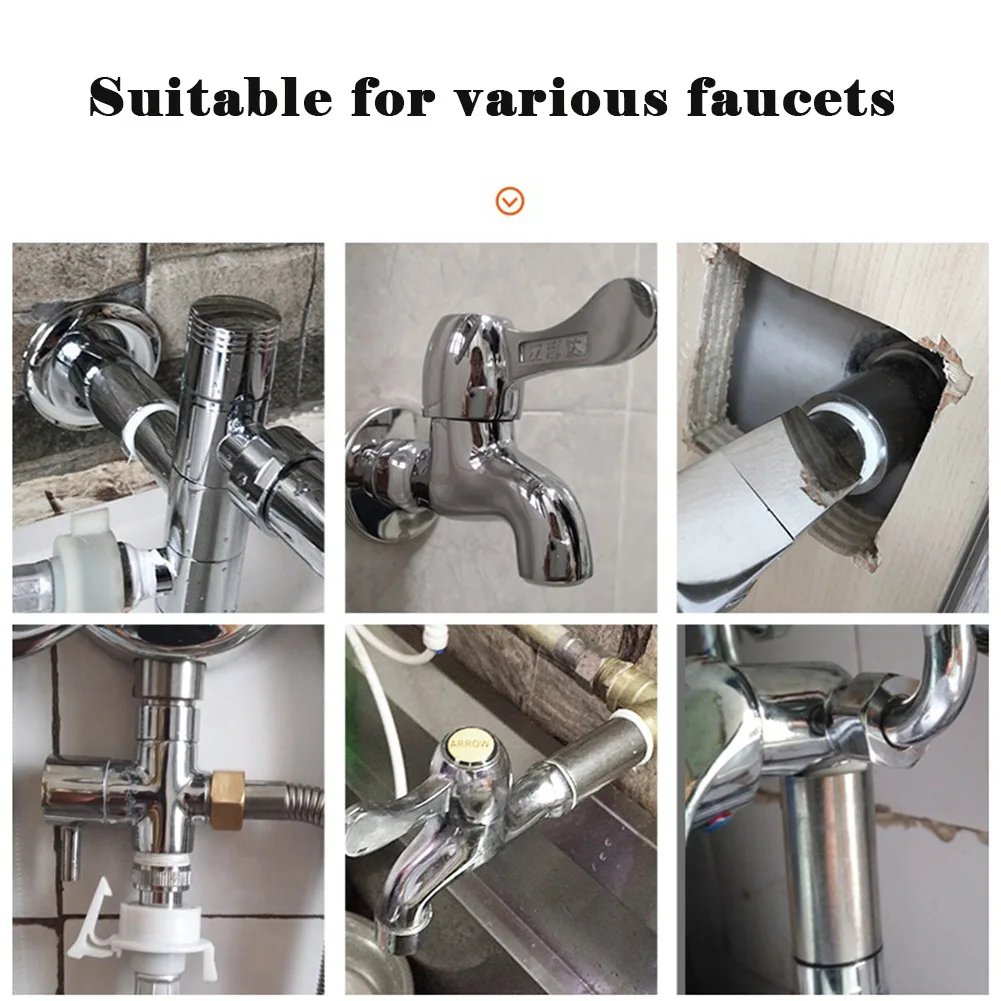 10-60mm Shower Head Extension Shower Head Extender Water Outlet- Lowers Existing Shower Pipe Extension For Bathroom Shower Exten