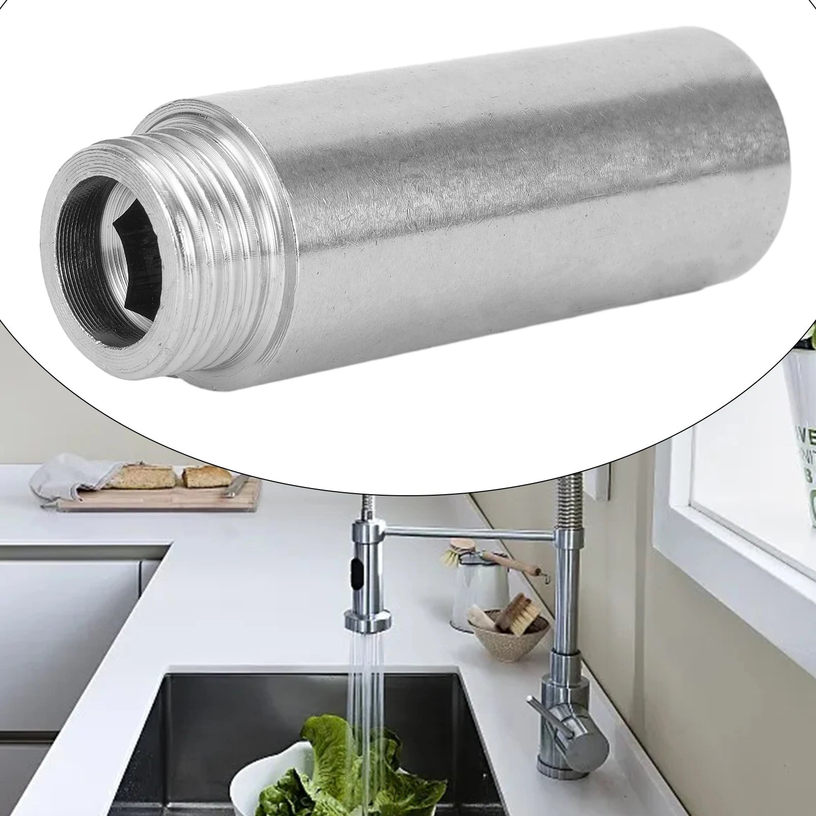 10-60mm Shower Head Extension Shower Head Extender Water Outlet- Lowers Existing Shower Pipe Extension For Bathroom Shower Exten