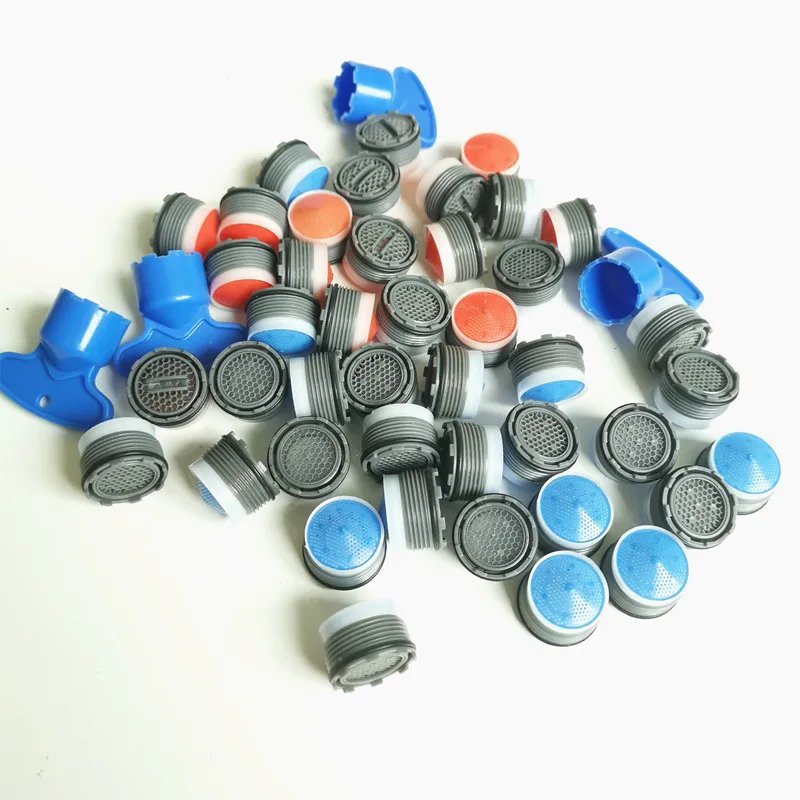 10 pcs Water Saving Tap Accessories 18.5mm Male Thread Aerator Built-in Faucet Bubbler Filter Core Universality Inlaid Fittings