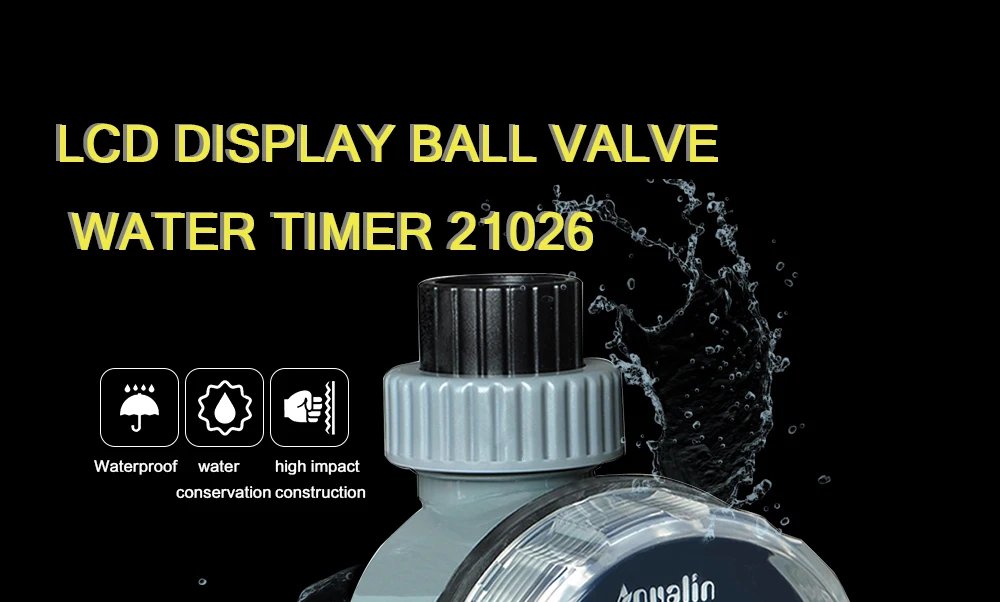 LCD Display Watering Timer Electronic Home Garden Ball Valve 0 Pressure Water Timer For Garden Irrigation Controller