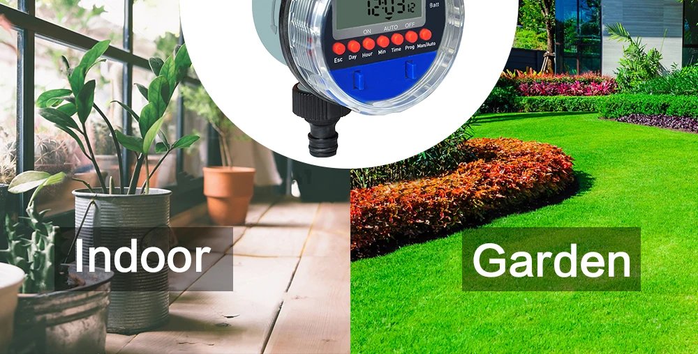 LCD Display Watering Timer Electronic Home Garden Ball Valve 0 Pressure Water Timer For Garden Irrigation Controller