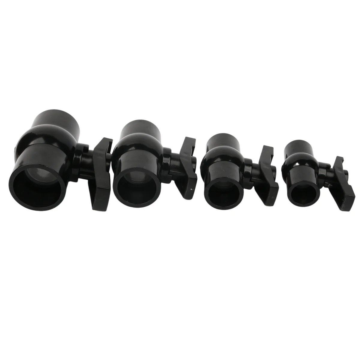 1pc 20/25/32/40/50mm Black PVC Ball Valve For Garden Irrigation Water Pipe Valve Fittings Aquarium Water Tank Pipe Valve