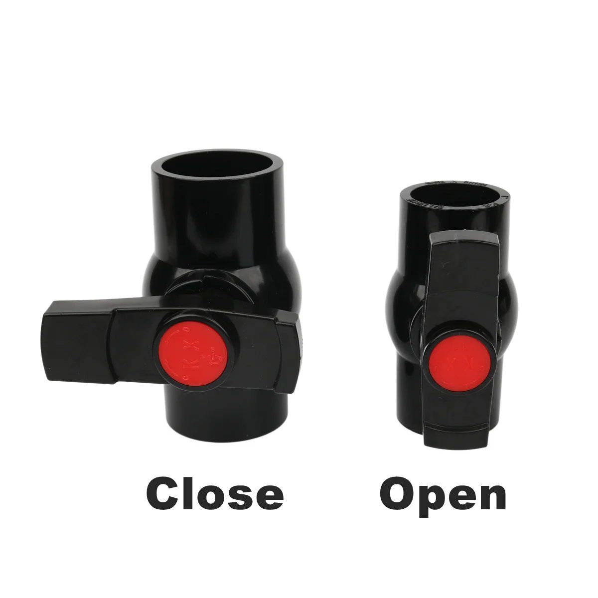 1pc 20/25/32/40/50mm Black PVC Ball Valve For Garden Irrigation Water Pipe Valve Fittings Aquarium Water Tank Pipe Valve