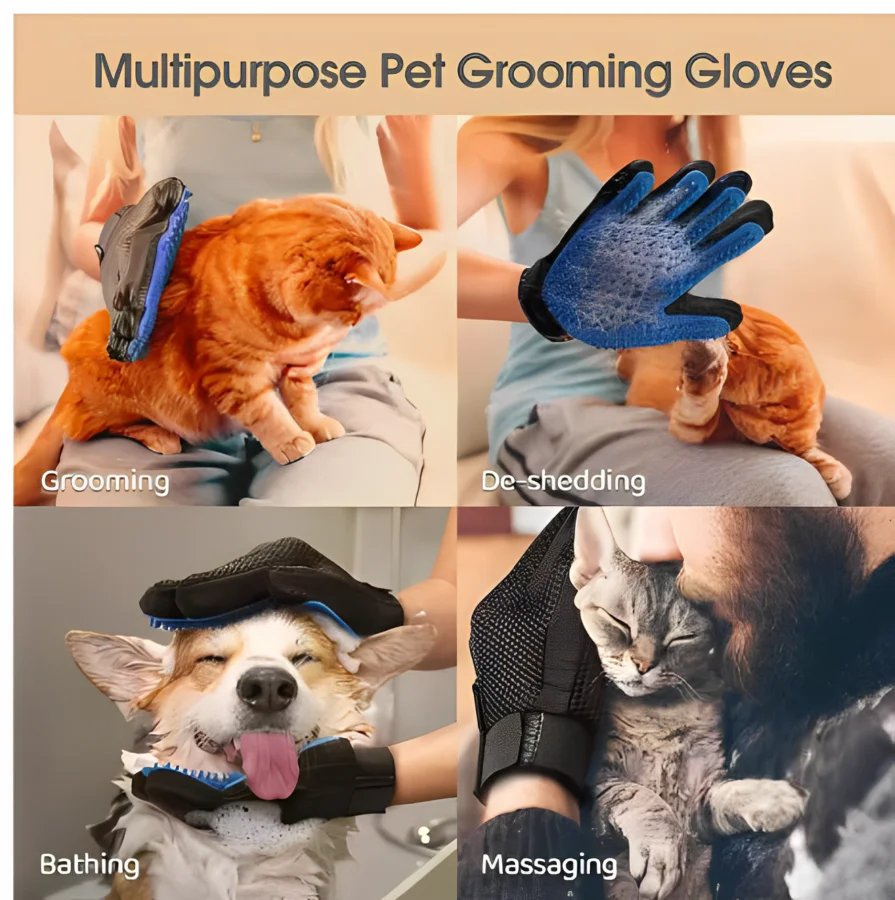Pet Hair Glove Comb Pet Dog Cat Grooming Cleaning Glove Deshedding Hair remover Massage Brush Animal Supplies Cat Accessoies Pet Hair Glove Comb Pet Dog Cat Grooming Cleaning Glove Deshedding Hair remover Massage Brush Animal Supplies Cat Accessoies