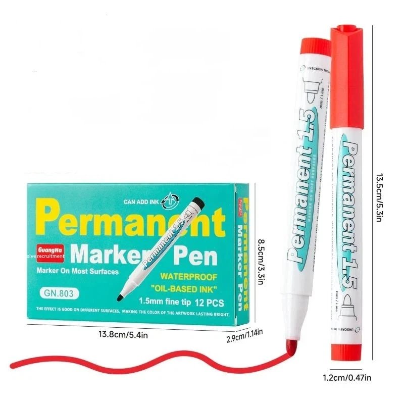 New White Board Marker School Office Supply Writing Tool Eraserable Mark Pen Child Drawing Painting Paintbrush Stationery
