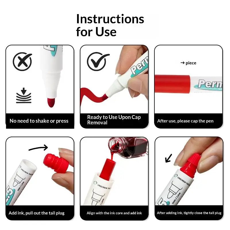 New White Board Marker School Office Supply Writing Tool Eraserable Mark Pen Child Drawing Painting Paintbrush Stationery