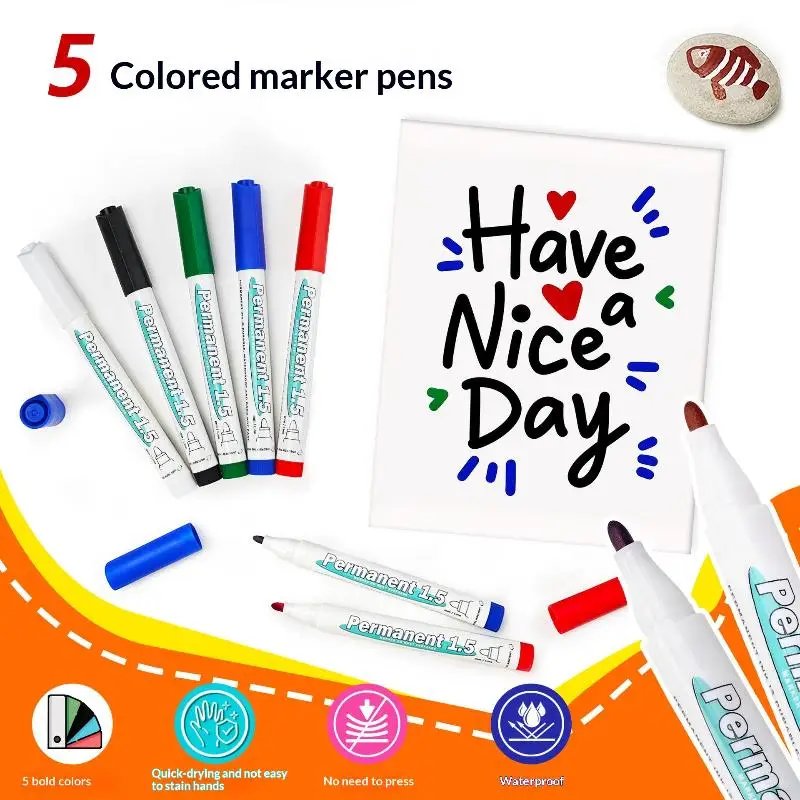 New White Board Marker School Office Supply Writing Tool Eraserable Mark Pen Child Drawing Painting Paintbrush Stationery